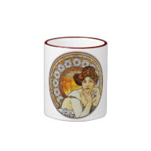 Alphonse Mucha - Topaz Mug