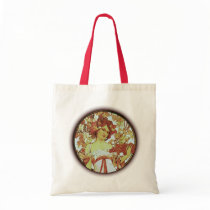 Alphonse Mucha - White Star Canvas Bags