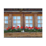 Alpine Chalet Window postcards