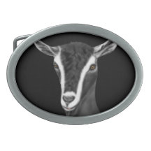 Alpine  Dairy Goat Belt Buckle