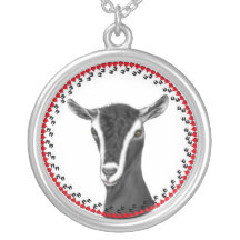 Alpine Goat Hooves and Hearts Necklace