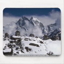 Alpine mountains, Nepal Winter Mouse Pad