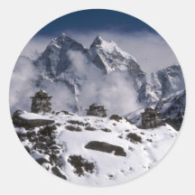 Alpine mountains, Nepal Winter Sticker