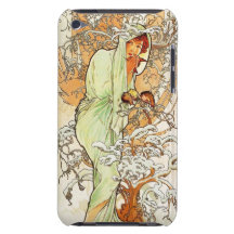 Alpohnse Mucha Winter iPod Touch Case