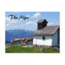 Alps Mountain Scene with Alpine Cows Postcards
