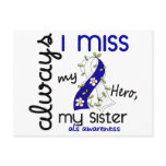 ALS Always I Miss My Sister 3 Postcards