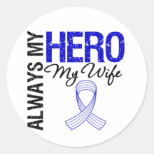 ALS Always My Hero My Wife Sticker