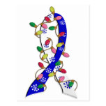 ALS Christmas Lights Ribbon Postcard