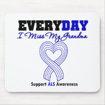 ALS Every Day I Miss My Grandma Mouse Pads
