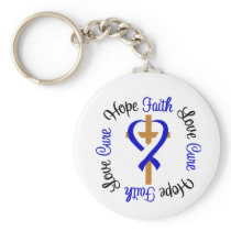 ALS Faith Hope Love Cross Key Chain