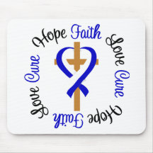 ALS Faith Hope Love Cross Mouse Pads