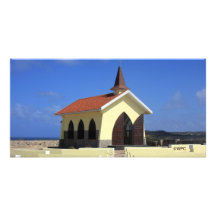 alta vista chapel aruba custom photo card