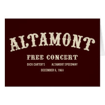 altamont free concert card
