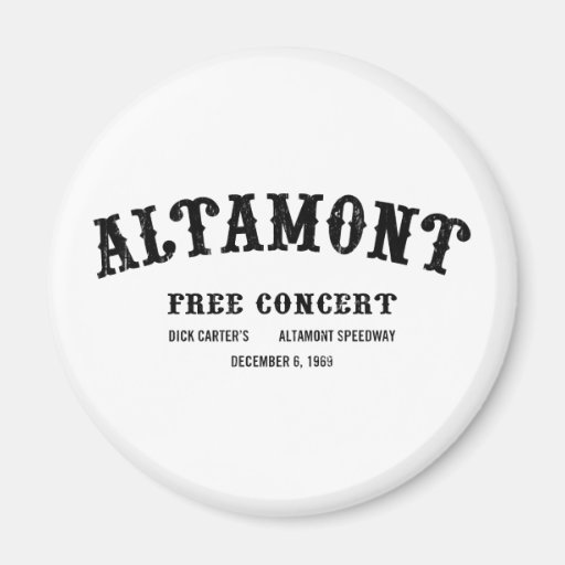 Altamont Free Concert Fridge Magnet
