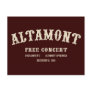 altamont free concert post card