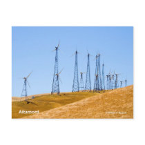 Altamont Windmills California Products Postcards