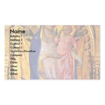 Altar Monte Oliveto Middle Panel: Madonna Business Card Template