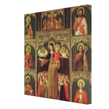 Altarpiece of the Virgin of the Rosary, c.1500 Canvas Prints