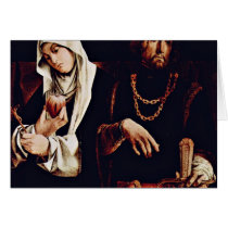 Altarpolyptychon Of Recanati Crest Of The Right Wi Greeting Card