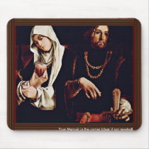 Altarpolyptychon Of Recanati Crest Of The Right Wi Mousepads