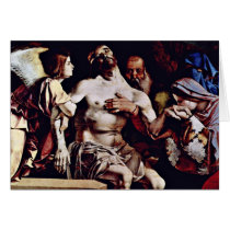 Altarpolyptychon Of Recanati Crowning The Main Boa Greeting Card