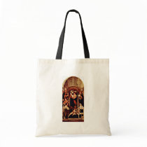 Altarpolyptychon Of Recanati Main Plate: Enthroned Tote Bags