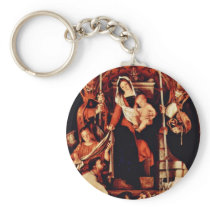 Altarpolyptychon Of Recanati Main Plate: Enthroned Keychains