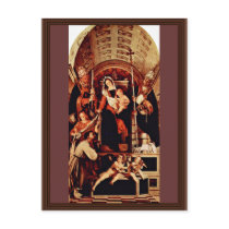 Altarpolyptychon Of Recanati Main Plate: Enthroned Post Card