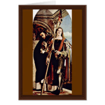 Altarpolyptychon Of Recanati Right Wing: St. Peter Greeting Card