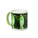 Altered Green Virgin Mary Garden Statue Cup Mug