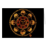 Altered Light Gold Zodiac Sun Eclipses Card