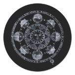 Altered Light Silver Zodiac Sun Eclipses Sticker