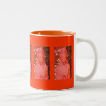 Altered Orange Qwan Yin Coffee Cup Coffee Mug