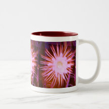 Altered Pink Cactus Flower Cup Mug