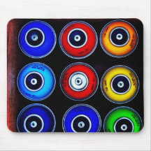 Altered spray paint mouse pad