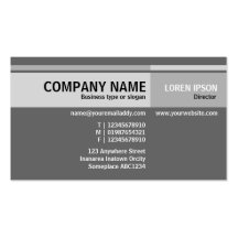 Alternate Tones - Grey Business Cards