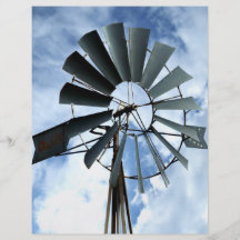 Alternative Energy - Pinwheel Windmill Power Full Color Flyer