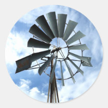 Alternative Energy - Pinwheel Windmill Power Sticker