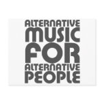 Alternative Music 4 Alternative People - Emo Rock Postcard