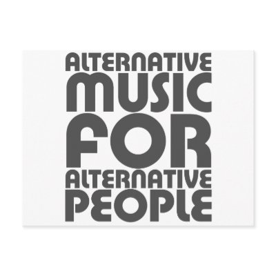 Alternative Music 4 Alternative People - Emo Rock Postcard by RAWRoutloud