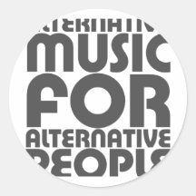 Alternative Music 4 Alternative People - Emo Rock Sticker