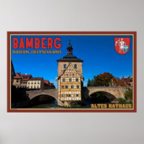 Altes Rathaus on the Regnitz River Posters