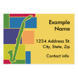 Alto Clarinet Colorblocks Profile Card Business Cards