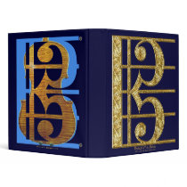 Alto Clefs 3 Ring Binder