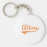 Alton Illinois Classic Design Keychains