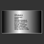Aluminum Business Card business cards