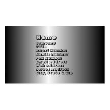 Aluminum Business Card