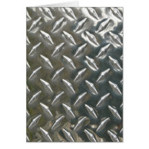 Aluminum Metal Checkerplate Cards