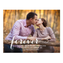 ALWAYS & FOREVER | SAVE THE DATE ANNOUNCEMENT POSTCARD