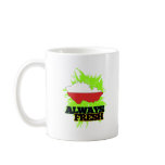 Always Fresh Czech Mug